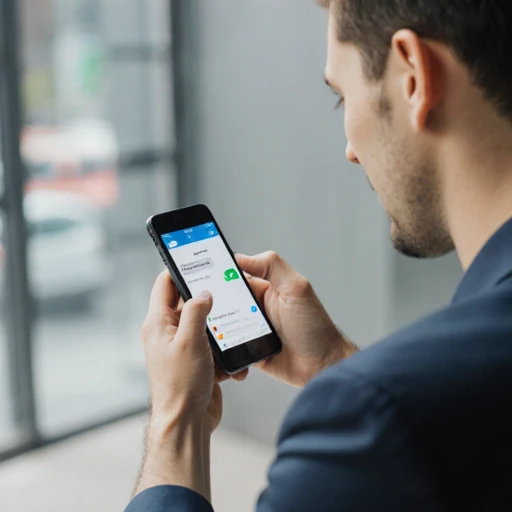 Homem enviando mensagem pelo celular